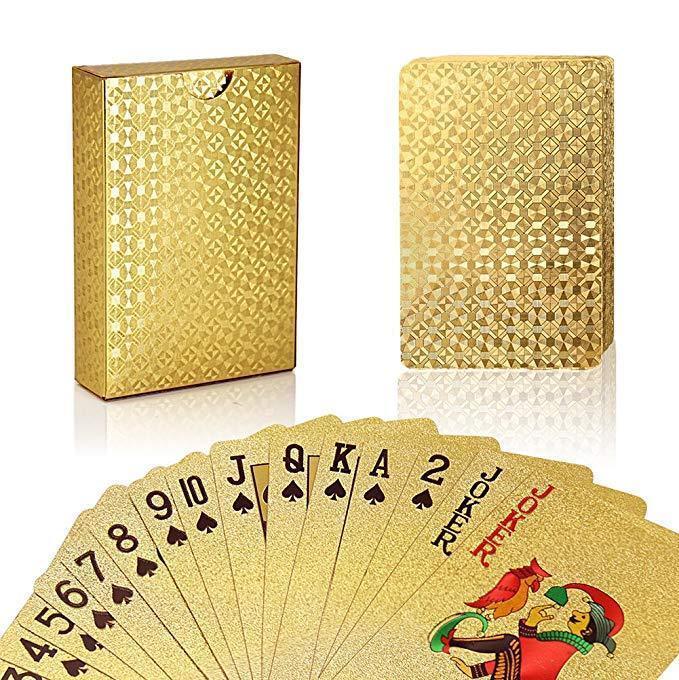 Luxury 24K Gold Foil Poker Playing Cards - MekMart