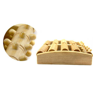 Wooden Roller Foot Massager - MekMart