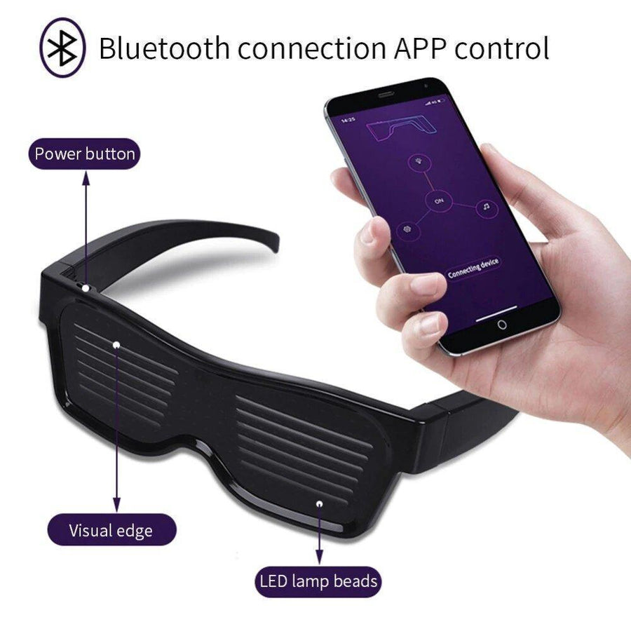 Customizable Bluetooth LED Glasses - MekMart