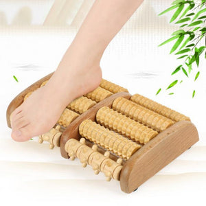 Wooden Roller Foot Massager - MekMart