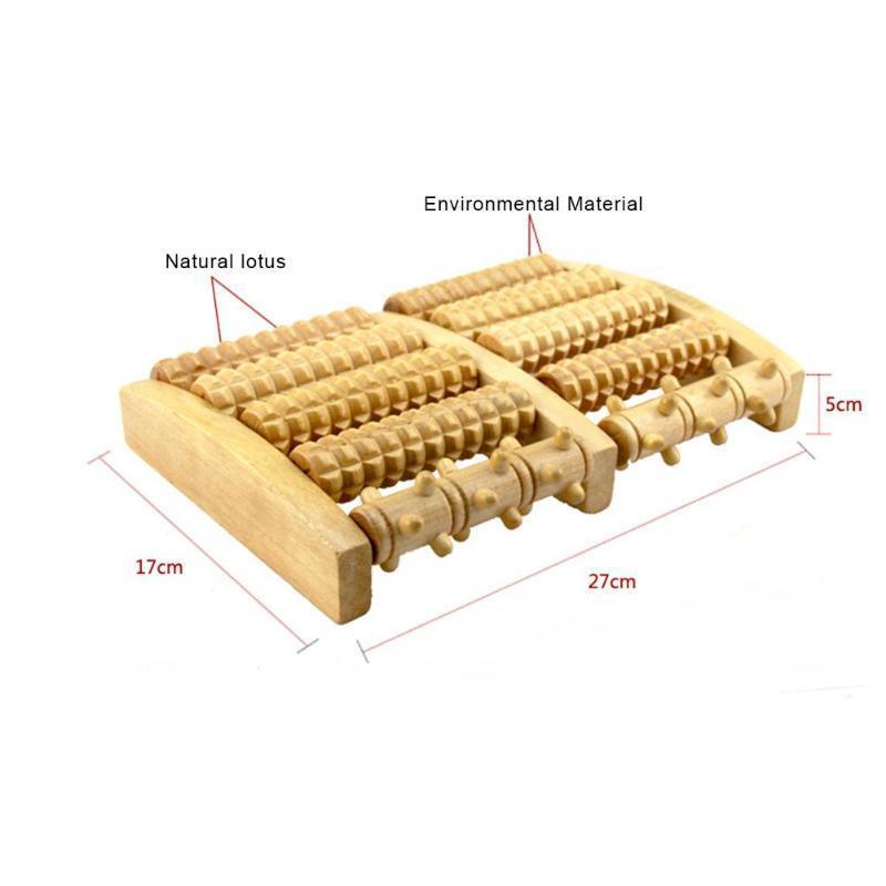 Wooden Roller Foot Massager - MekMart