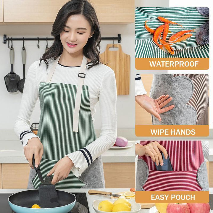 Erasable Hand Pouch Waterproof Adjustable Kitchen Apron - MekMart