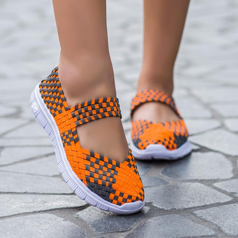 2020 Hand-woven Breathable Women Shoes