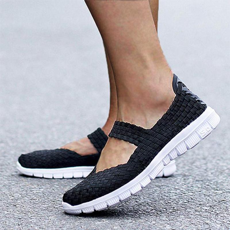 Hand-woven Breathable Women Shoes