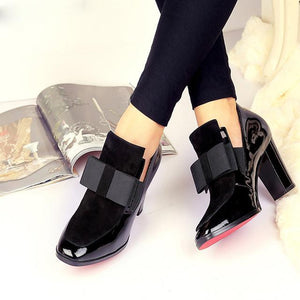 Women's Shoes - New Fashion 100% Leather Red Bottom Sole Women's High Heels